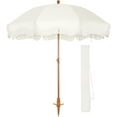thumbnail image 1 of 7ft Heavy Duty Beach Umbrella with Sand Anchor, Fringe Umbrella for Sand, UV 50+, Patio Umbrella with Tilt Pole for Garden Pool Backyard, 1 of 14