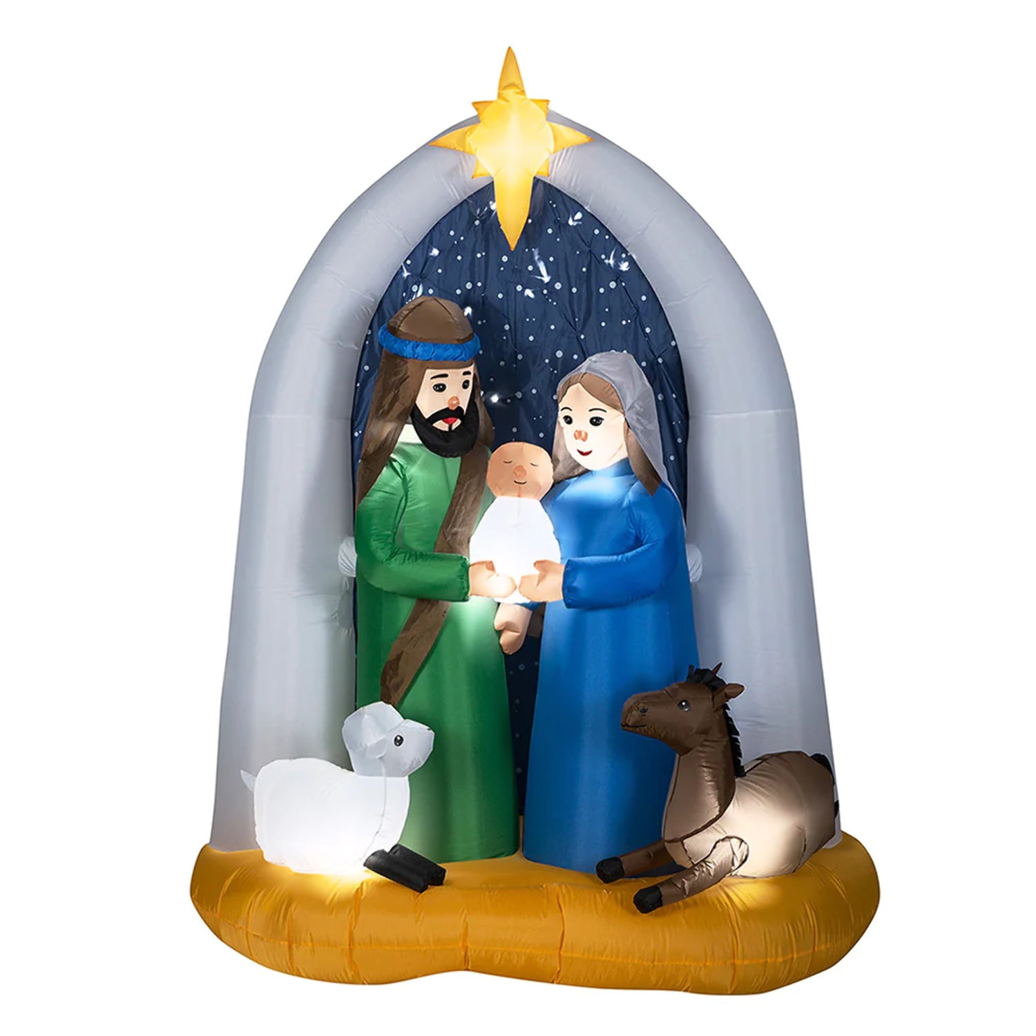 7ft Nativity - Christmas Inflatable by Seasonal LLC - Walmart.com