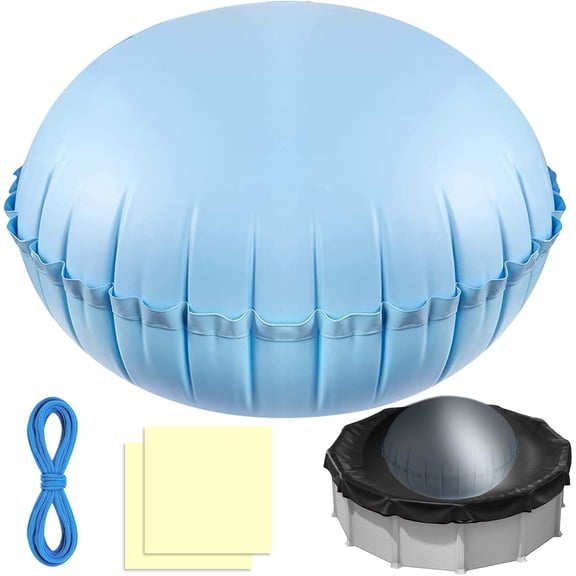 7ft Pool Pillows for Above Ground Pools, Heavy Duty Swimming Pool Air Pillow 0.3mm Thickened Pool Closing Winter Kit Pool Cover Float Balloon with String Repair Tape for Winterizing Ice Equalizer