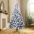 thumbnail image 1 of 7ft Pre-Decorated Holiday Christmas Tree for Home, Office, Party Decoration w/ 1300 Branch Tips, 1 of 3
