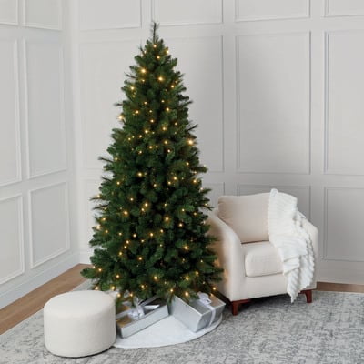 7ft. Pre-Lit Hudson Pine Artificial Christmas Tree - LumaDazzle™ Color Changing Twinkle LED Lights
