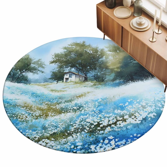 7ft Round Rug Blue Green Spring Area Rugs For Living Room Bedroom 7ft-round-rug-blue-green-spring-area-rugs-for-living-room-bedroom