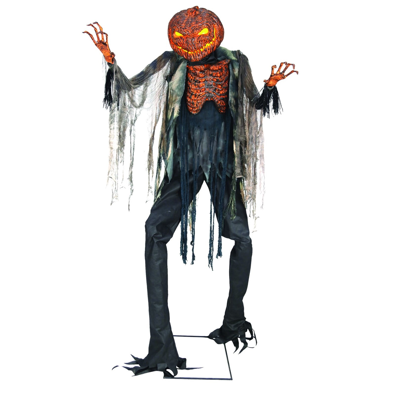 7ft. Scorched Scarecrow Animated NO FOG MACHINE Halloween Decoration