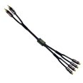 7ft Shielded RCA Plug Splitter Stereo Audio Video Cable 2 Male to 4