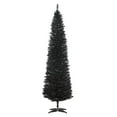 thumbnail image 1 of 7ft Slim Artificial Pencil Christmas Tree, Unlit Xmas Tree with 499 Tips & Plastic Stand, 1 of 9