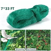 7ft x 33ft Green Anti Bird Netting Pond Net Protection Crops Plants Fruits Garden Mesh