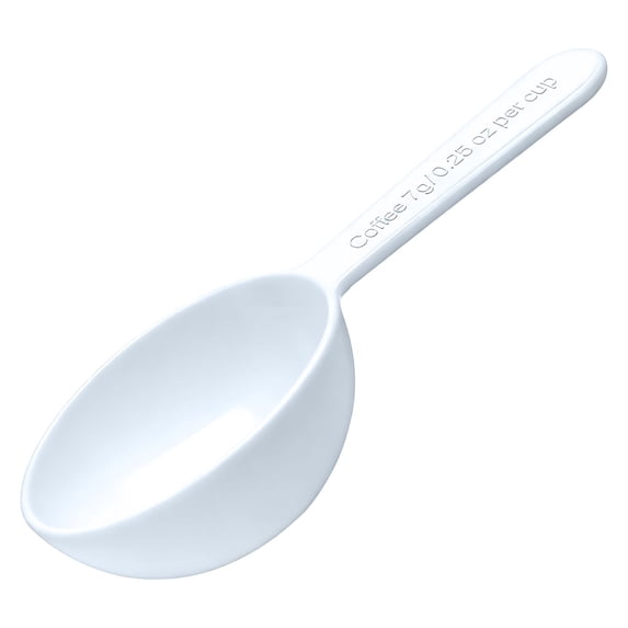 7g Plastic Measuring Spoons (0.25oz),1PC Scoop for Protein Poweder,Creatine,Coffee,Lab,Baking,Laundry,Canisters,Dry Goods,Tea,Sugar - 1PC Teaspoon Measuring Spoons,Plastic Coffee Scoop (White)