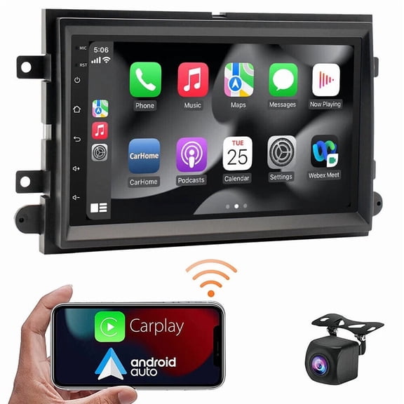 7in Android 13 Car Stereo Compatible for Ford Windstar 2004-2007, 2+64GB, Wireless CarPlay & Android Auto, GPS Navigation, AHD Backup Camera, Bluetooth/WiFi/FM RDS, SWC Support