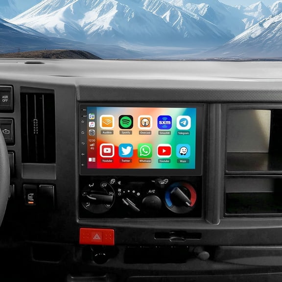 HUONA 7in Android 14 Car Stereo 4+64GB GPS Navigation Wireless Carplay Android Auto for Isuzu N Series NNR/NPR/NPS/NQR Truck 2009-2020