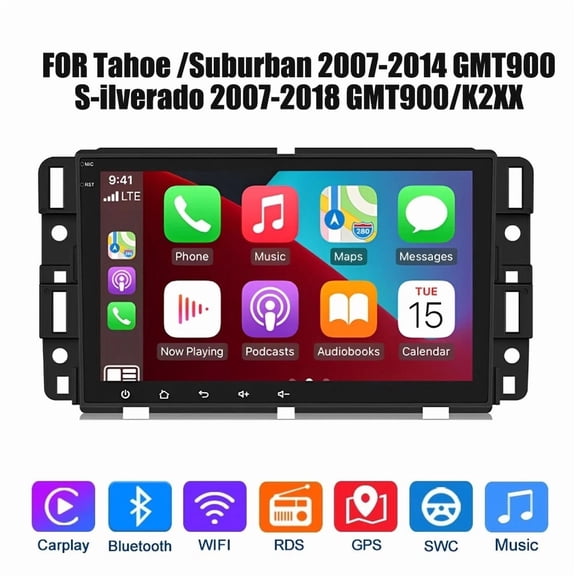 7in Android 15 Car Stereo Compatible for Chevrolet Malibu 2013-2015 Epsilon II, 2+64GB, Wireless CarPlay & Android Auto, Built-in DSP, AHD Backup Camera, Support SWC & Split Screen