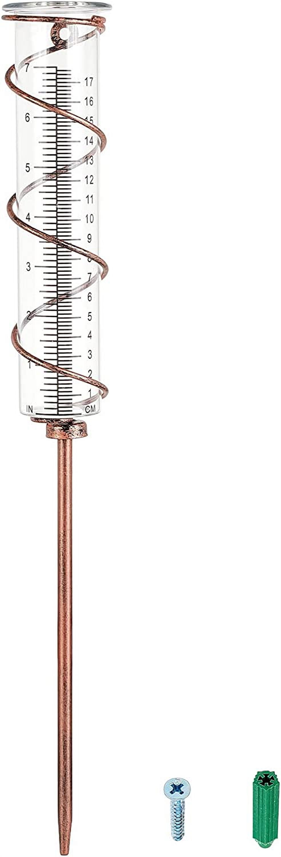 7-Inch Glass Rain Gauge Replacement Tube With Lid – Yard Garden Outdoor