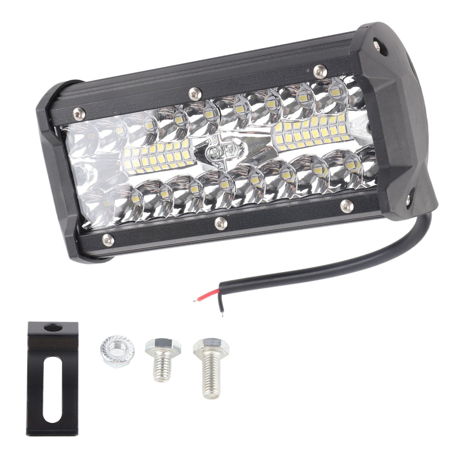 7in Car LED Work Light 120W 3Line Waterproof Universal Work Spotlight for Off Road Vehicle Truck Car