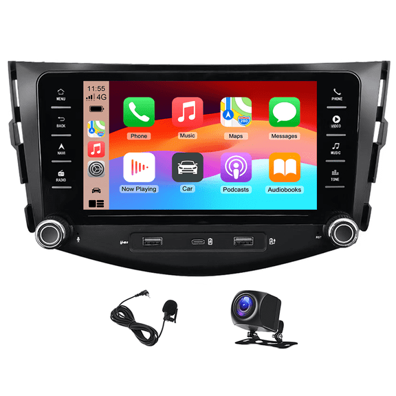 7in Car Stereo Radio 2+32G Android 15 For Toyota RAV4 2006-2012 IPS Touchscreen Car Screen Radio with GPS WiFi Bluetooth SWC Mirror Link Split Screen