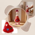 thumbnail image 1 of 7in Desktop Goose Heart Costume Set, Colorful Felt Dress and Heart Hat, Love-Themed Clothing Accessory for Small Goose Statue, Tabletop, Shelf, Mantel, Party, or Seasonal Display, C, 1 of 5
