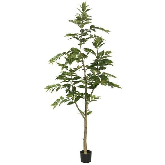 7in. Potted N & Ina Tree with 356 Leaves, Green