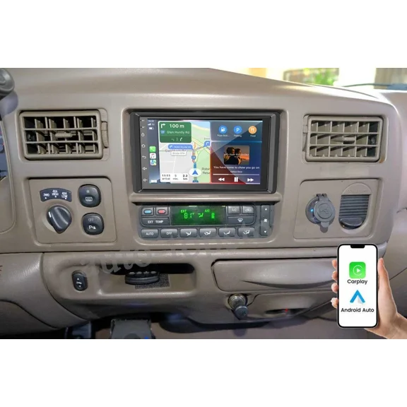 7in for Ford Excursion 2000 2001 2002 2003 2004 2005 Android 13 4+64G Wireless CarPlay Android Auto, GPS + FM/RDS/WiFi + Split Screen