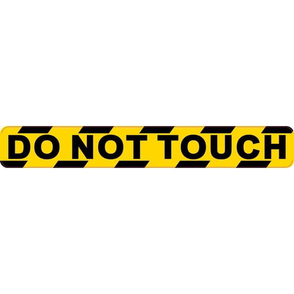 7in x 1in Do Not Touch Sticker Vinyl Business Caution Sign Decal Stickers