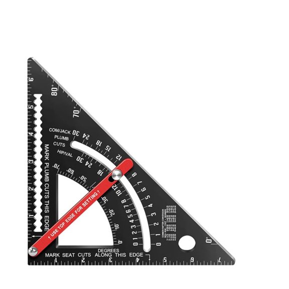 7inch Carpentry Triangle Ruler Adjustable Carpenter Layout Square Woodworking Tools