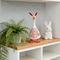 thumbnail image 1 of 7inch Easter Desk Goose Outfits Mini Bunny Theme Goose outfits for Magnetic Goose Statue Desk Table Decor (Pink Bunny), 1 of 8