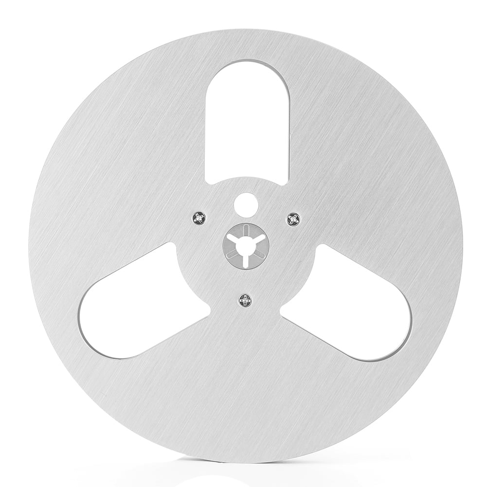Open Reel Sound Tape Empty Reel, Replacement 1/4 10 Inch 3 Holes Empty Tape  Reel Aluminum Alloy for Reel to Reel Tape Player (Silver) : :  Office Products