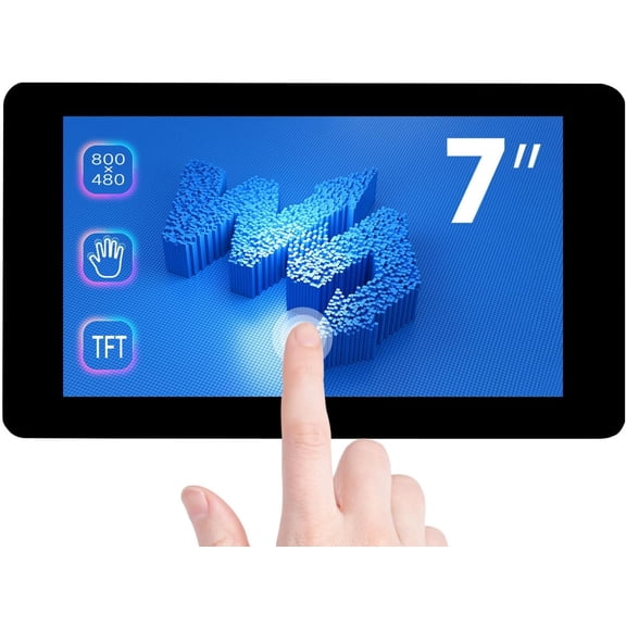 7inch Touch Display Compatible with 5/4B/3B+/3A+/3B/2B/B+/A+/CM3/3+/4,DSI LCD Mini Monitour, 800480 Resolution Capacitive Touch Screen,Small Display