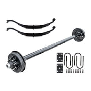 7k TK Trailer Axle Kit - 7000 lb Electric Brake 8 Lug - Dexter Compatible, 75 Hubface 58 Spring Center / 8x6.5 Bolt Pattern / 8x6.5 Bolt Pattern