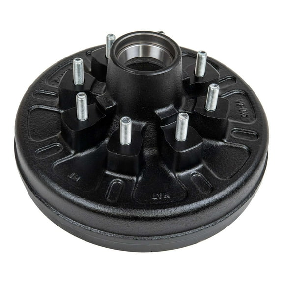 7k Trailer Axle Hub and Drum - 8 Lug, 1/2" Stud