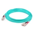 thumbnail image 1 of 7m SC Male to SC Male Aqua OM4 Duplex Fiber OFNR Riser-Rated Patch Cable, 1 of 1