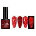 thumbnail image 1 of 7ml Crackle Gel Nail Polish, 3D Crackle Effect Patterned Nails Easy Fast Naturally Occurring Cracked Low odor Long-lasting Nail Polish Soak off UV Home Salon DIY Nail Art, 1 of 7