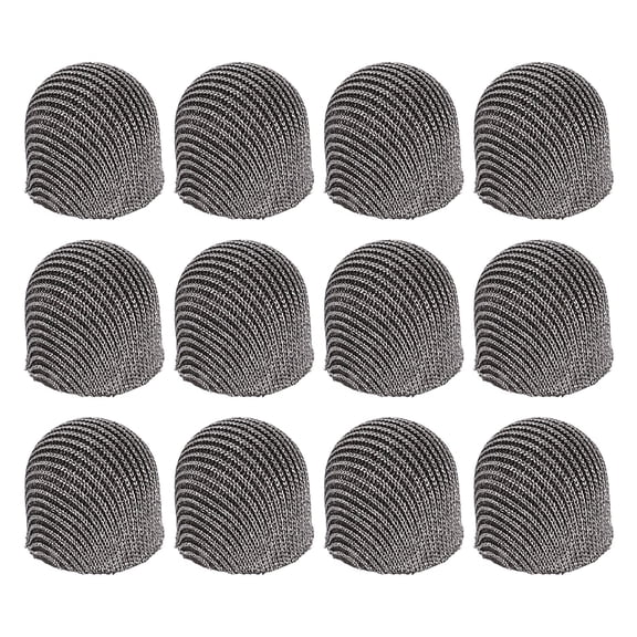 7mm (0.28") Replacement Stylus Pen Tips, 12Pcs Conductive Mesh Fiber Touch Screen Pens Tip for Mobile Phones Computers Tablets E-readers Smart Drawing Boards, Gray