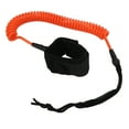 thumbnail image 1 of 7mm 10FT Surfing Foot Rope - Adjustable Elastic TPU Surfboard Leg Strap, Stand Up Paddle Leash - Orange, 1 of 8
