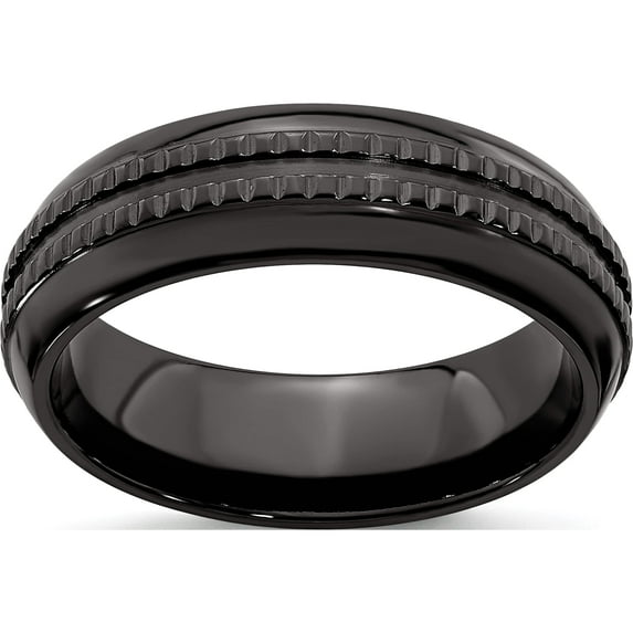 7mm Black Ti Kensington Band