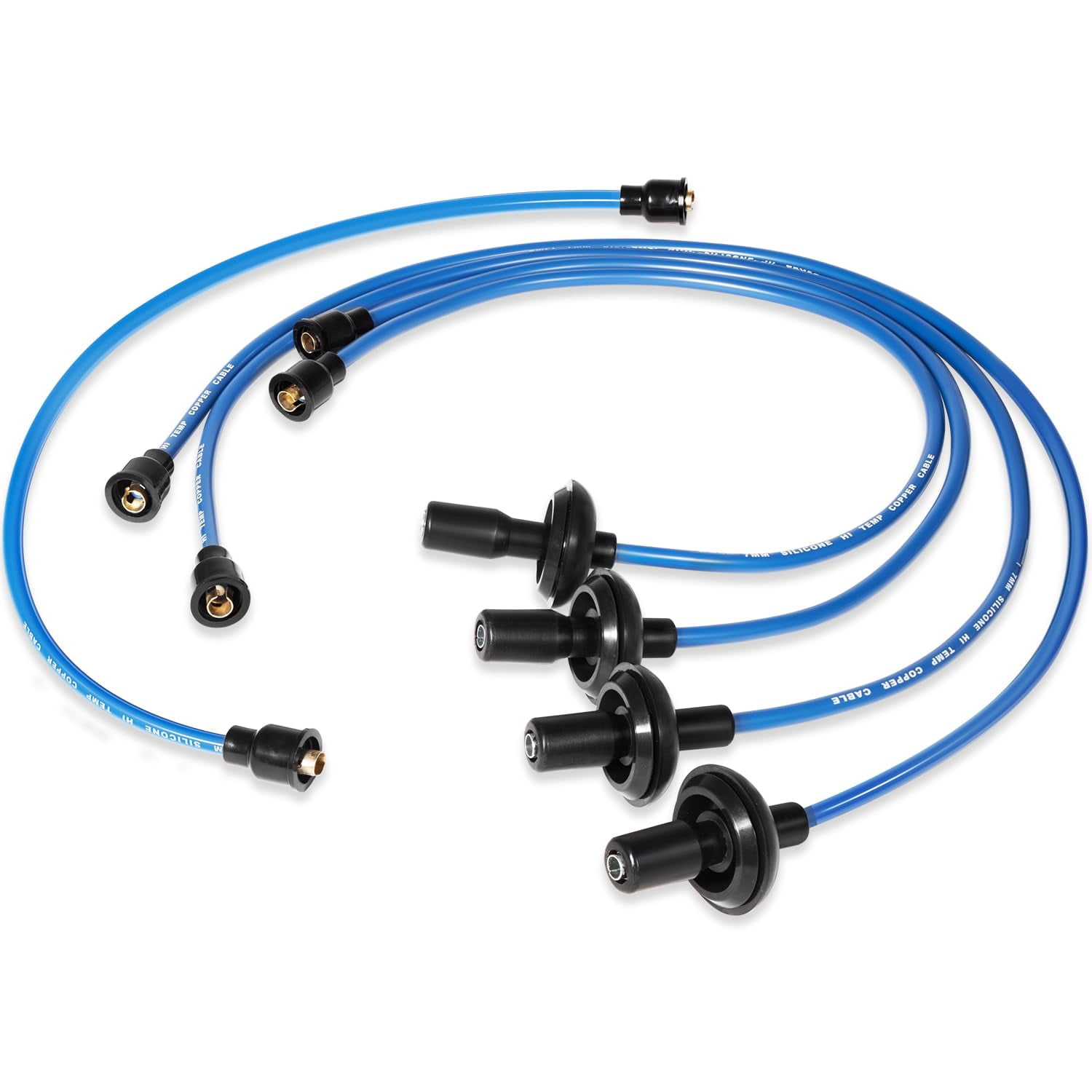 7mm Blue Silicone Ignition Plug Wires Set, 00-9407-0 Spark Plug Wire ...