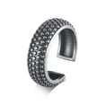 thumbnail image 1 of 7mm Casting Opening Band Stainless Steel Women's Ancient Silver Ring Size 6-12, 1 of 5