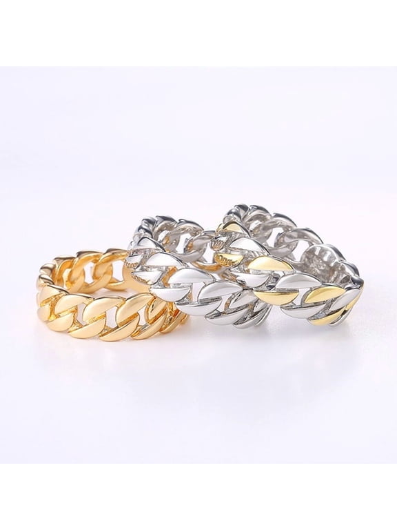 7mm Cuban Link Chain Eternity Ring