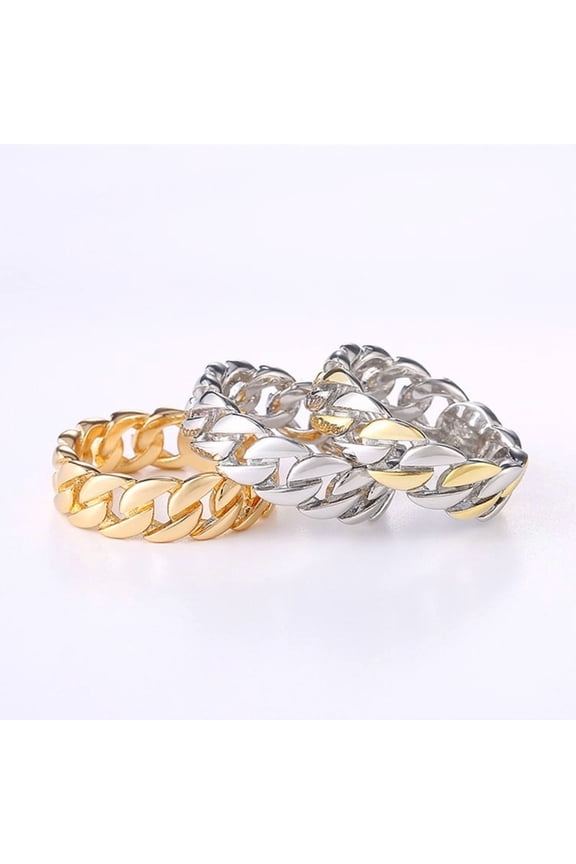 7mm Cuban Link Chain Eternity Ring