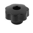 thumbnail image 1 of 7mm Dia Female Thread Through Hole Star Head Screw Clamping Knob Grip Black, 1 of 4