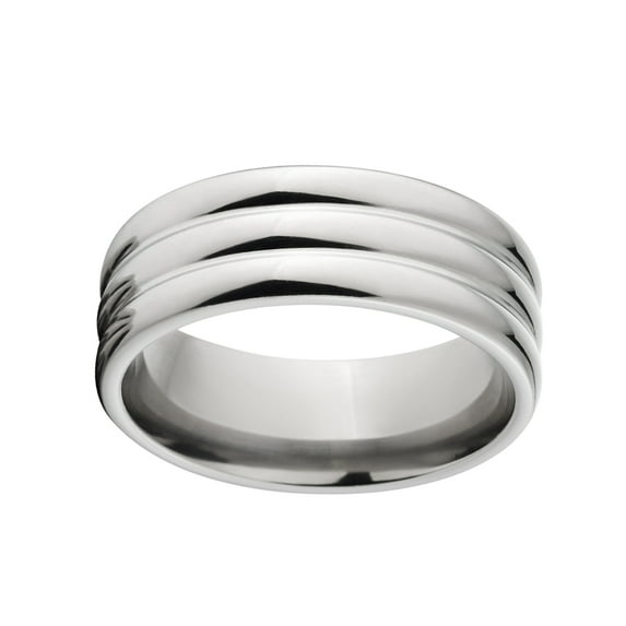 7mm Domed Stainless Steel Ring
