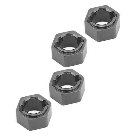 7mm Hex Wheel Hubs Professional Aluminum Alloy RC Drive Adapter for FMS FCX24 1/24 Car Titanium