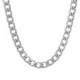 thumbnail image 1 of 7mm High-Polished Stainless Steel Flat Curb Choker Chain Necklace, 19.5 inches + Gift Box, 1 of 7
