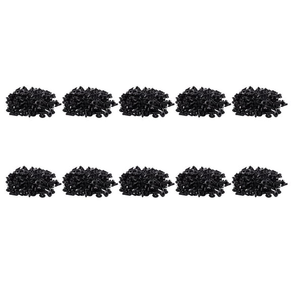7mm Hole Plastic Rivets Fastener Auto Car Bumper Push Clips 1000 Pcs,1000 x Plastic Rivets,Black