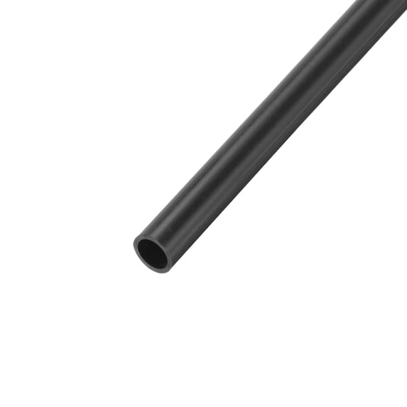 Uxcell Rigid Round Pipe Dark Grey High Impact for Water Pipe 0.28 x 0.35"