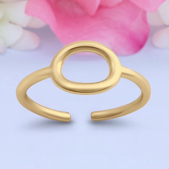 7mm Oval Toe Band Ring 925 Sterling Silver Thin Adjustable Stylish Rings For Women