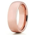 thumbnail image 1 of 7mm Rose Gold Tungsten Ring Tungsten Wedding Band Tungsten Carbide Ring Dome Tungsten Comfort Fit, 1 of 3