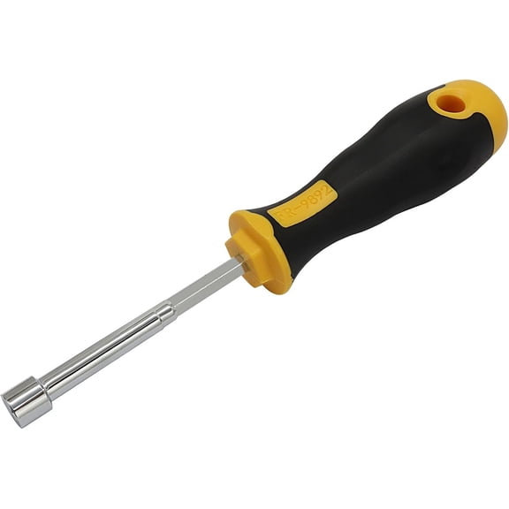 7mm Socket Wrench , Hex Nut Driver with Cushion Grip, High Carbon Steel Tool for Furniture Assembly, & DIY Repairs