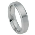 thumbnail image 1 of 7mm Titanium Ring Brushed Center Beveled Edge Wedding Band Ring For Men Or Ladies, 1 of 7