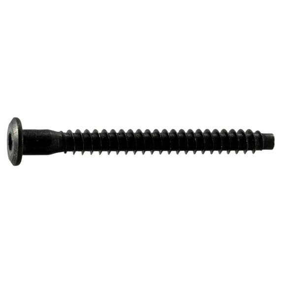 7mm x 70mm Black Steel Hex Connector Screws (10 pcs.)