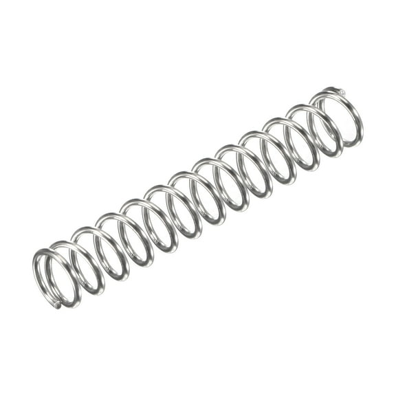 7mmx0.8mmx40mm 304 Stainless Steel Compression Spring 17.2N Load Capacity, 10pcs