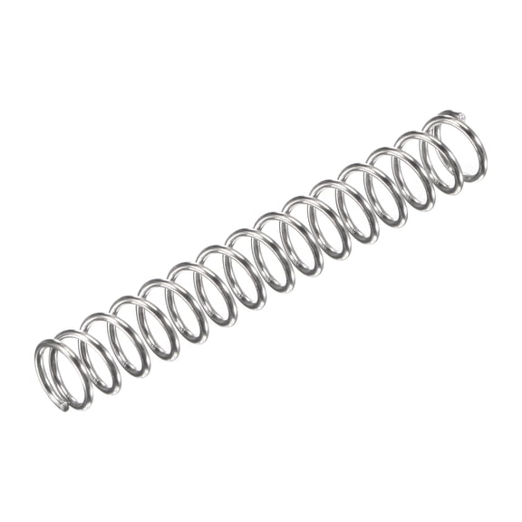 7mmx0.8mmx45mm 304 Stainless Steel Compression Spring 17.2N Load Capacity, 30pcs