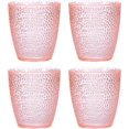 thumbnail image 1 of 7oz Acrylic Drinking Glasses 4Pcs Tumblers Drinkware, Reusable Unbreakable Water Glasses Cups Stackable Dishwasher Safe for Home Outdoors Restaurant,Pink,7oz, 1 of 7